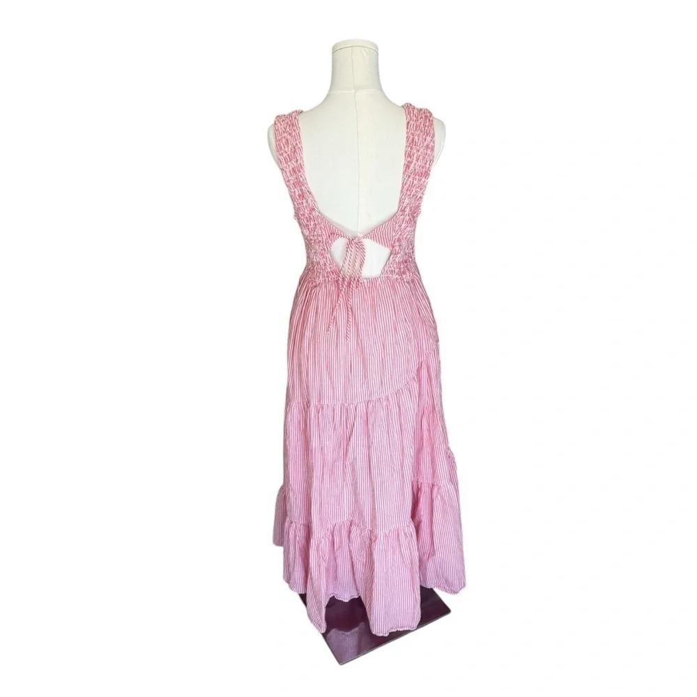 Free People - Juno Maxi Candy Stripper Sleeveless Dress Sz S